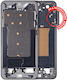 Mittleres Gehäuse Samsung Galaxy S25 Plus 5G US & Internationale Version Blau Schwarz