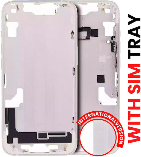 Mid-frame Housing W Small Parts Iphone 14 Eu Global Version Aftermarket Plus Starlight