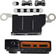 Loudspeaker Mic Mesh iPhone 16 Pro Max Черен Титан 10 Pack