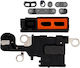Lautsprecher Mikrofon Mesh iPhone 15 Schwarz 10er Pack