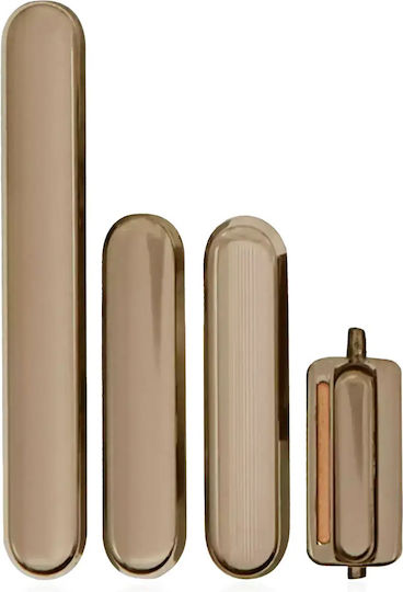 Hartknöpfe Power Volume Schalter Iphone Xs / Xs Max Gold