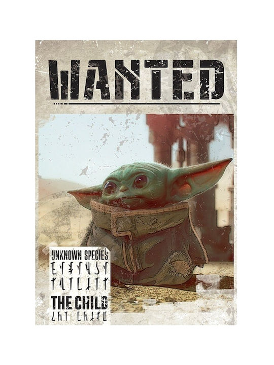 Poster Star Wars Child Wanted Mandalorian