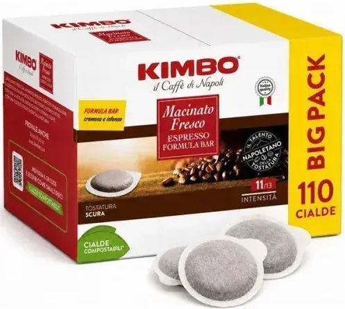 Kimbo Κάψουλες Espresso Συμβατές με Μηχανή E.S.E. Pod 110caps