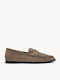 Μπεζ Suede Μοκασίνια Penny Strap