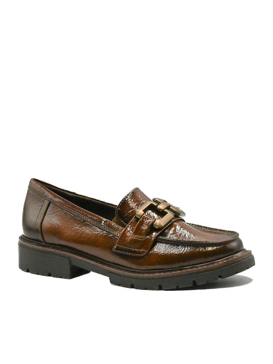 Jana Γυναικεία Loafers σε Καφέ Χρώμα