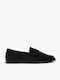 Mocasini Dama De Catifea Negri Penny Strap
