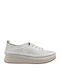 Leather Women's Moccasins in White Colour