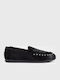 Jasper Pony Leather Women's Loafers in Black Colour