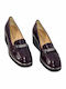 Damen Mokassins in Lila Farbe