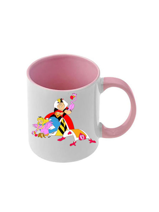 Tasse Alice Rosa Mit Griff und Innerem