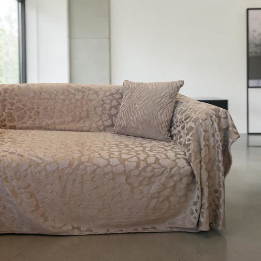 Linea Home Stone Überwürfe Set 3 Stück Jacquard Dunkles Beiges Linea Home Stone Überwürfe Set 3 Stück Jacquard Dunkles Beiges