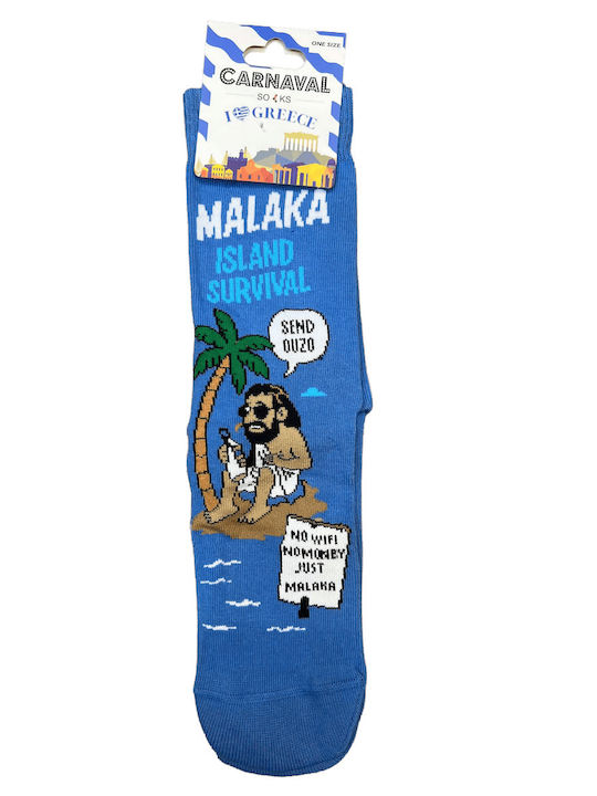 Carnaval Socks Șosete Pentru Bărbați Albastre