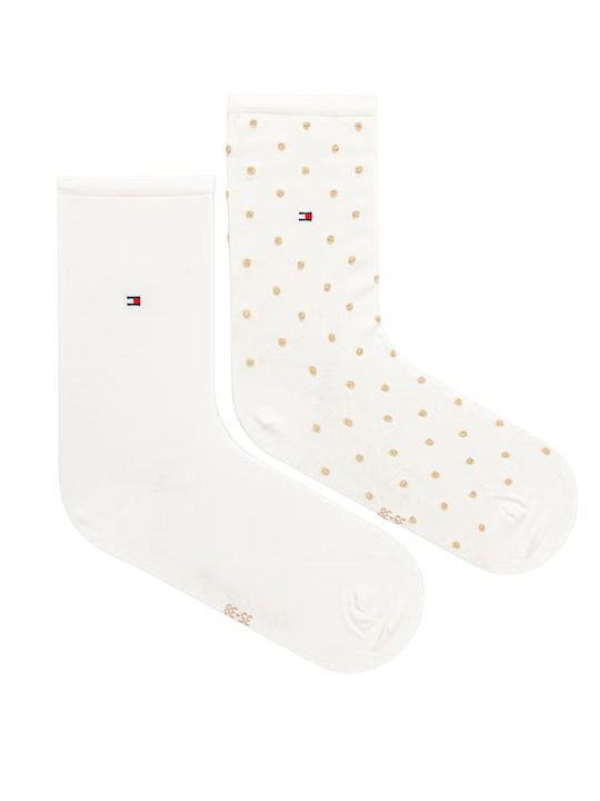 Tommy Hilfiger Γυναικείες Κάλτσες Off White 2Pack