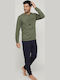 Harmony Зимна мъжка роба Olive / Black