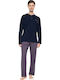 Ulisse Winter Men's Pyjamas Bordo