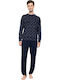 Ulisse Winter Men's Pyjamas Blue