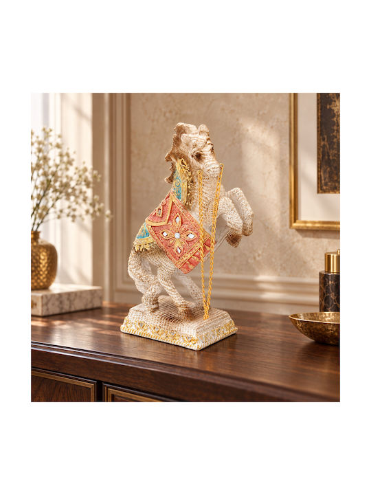 Dekorative Pferd Figur 10x5x18 Aus Polyresin Ke...