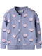 Kids Lilac Sweatshirt Cardigan