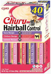 Churu Cat Varieties Hairball Κρεμώδεις Λιχουδιές Γάτες Τόνο Κοτόπουλο Σολομό 40 Τεμάχια X 14 G Churu Cat Varieties Hairball Κρεμώδεις Λιχουδιές Γάτες Τόνο Κοτόπουλο Σολομό 40 Τεμάχια X 14 G