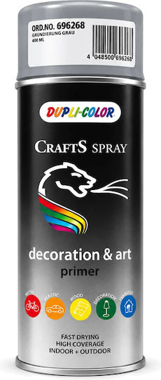 Motip Dupli Crafts Acryl Spray Grundierung Mit Metallischem Effekt Grau 400ml