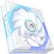 Rog Eurux GR120 Reverse Blade Case Fan 2200rpm 70cfm with ARGB Lighting and 4-Pin PWM Connection White Edition