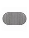 MRShome Non-Slip Bath Mat Oval DC-026002GR Grey 38x69cm