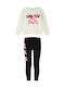 Kids Set with Leggings 2 Pieces Ecru