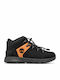 Sprint Trekker Anatomic Leather Kids Ankle Boots Black