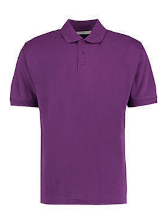 Kustom Kit Ανδρικό Διαφημιστικό Polo T-shirt Dark Purple