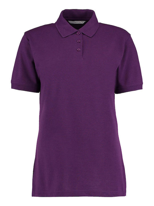 Kustom Kit Damen-Werbe-Polo-T-Shirt Dark Purple