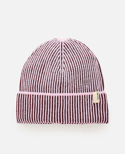 Beanie Unisex Reversible Knitted Beanie in Lilac Colour