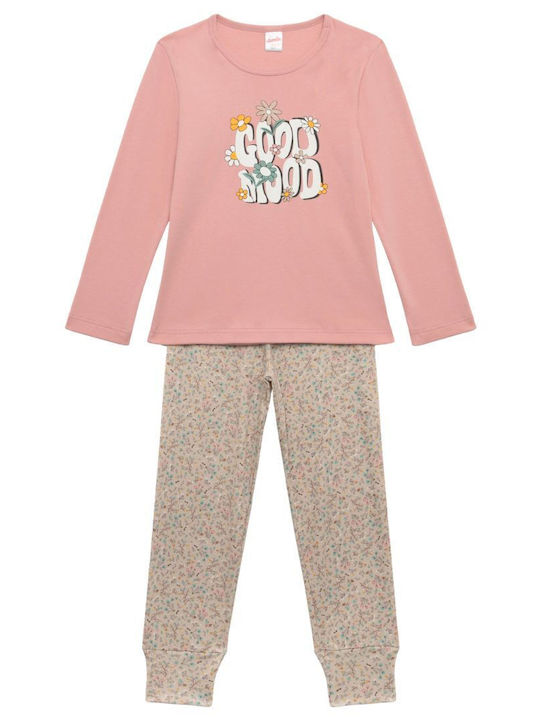 Minerva Kinder-Nachtwäsche Baumwoll-Pink Dusty ...