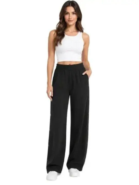 Flared Black Sweatpants