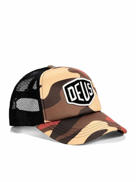 Deus Ex Machina Ombre Sheild Trucker Καπέλο Παραλλαγή Rust D263mha518