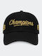 Championship Strapback Cap Black Gold