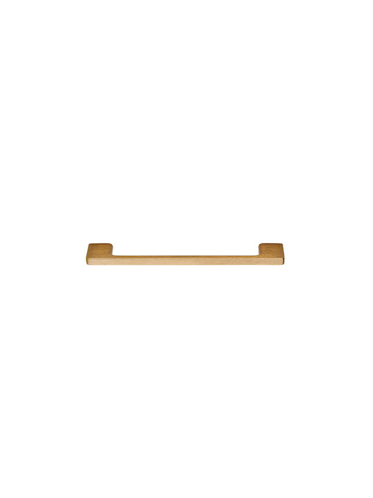 Zogometal Furniture Handle from Zamak Gold Diameter 12mm Hole Centers 192mm 93-10