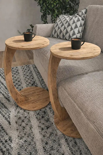 Wooden Beige 2 Pieces 38x38x38cm Wooden Beige 2 Pieces 38x38x38cm