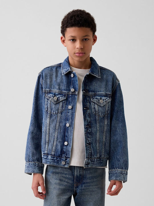 Kinderjacken & Winterjacken Denim Kurze Passform Medium Wash