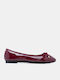 Women's Ballerina Shoes Burgundy