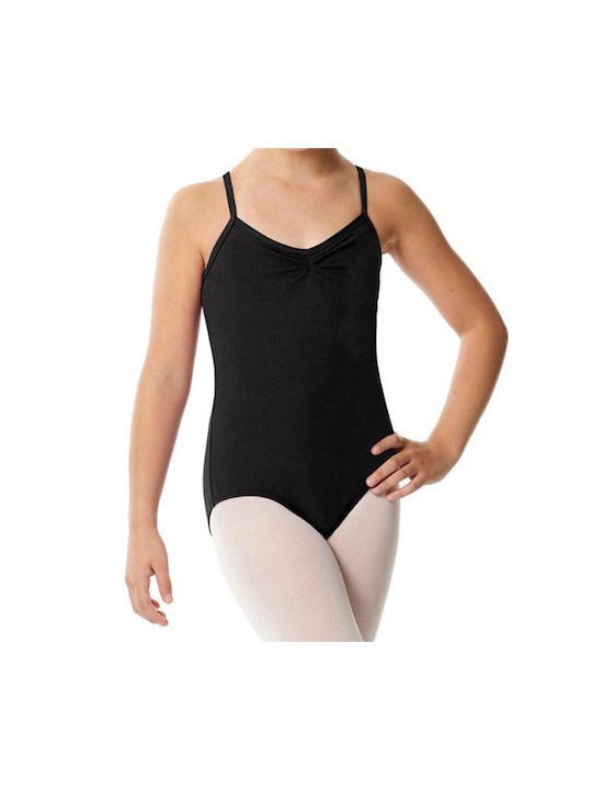 Plié Bodysuit Thin Strap Kids Plc1009 Black