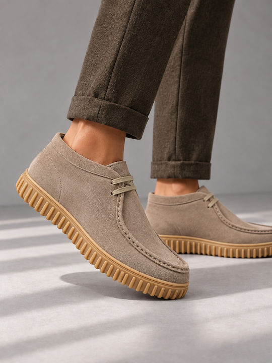 Wildleder Herrenstiefel Braun