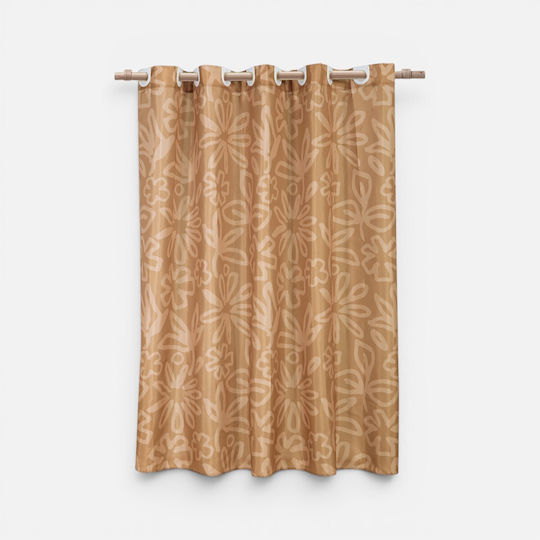 Nef-Nef Homeware Harmony Текстилна Завеса за Баня 180x180cm Curry