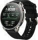 Amazfit Cheetah 2 Ultra Titanium 44mm Αδιάβροχο Smartwatch με Παλμογράφο (Ασημί)