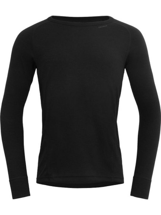 Men's Thermal Underwear Devold Duo Active Merino 205 Shirt Black Black Go 237 224 A