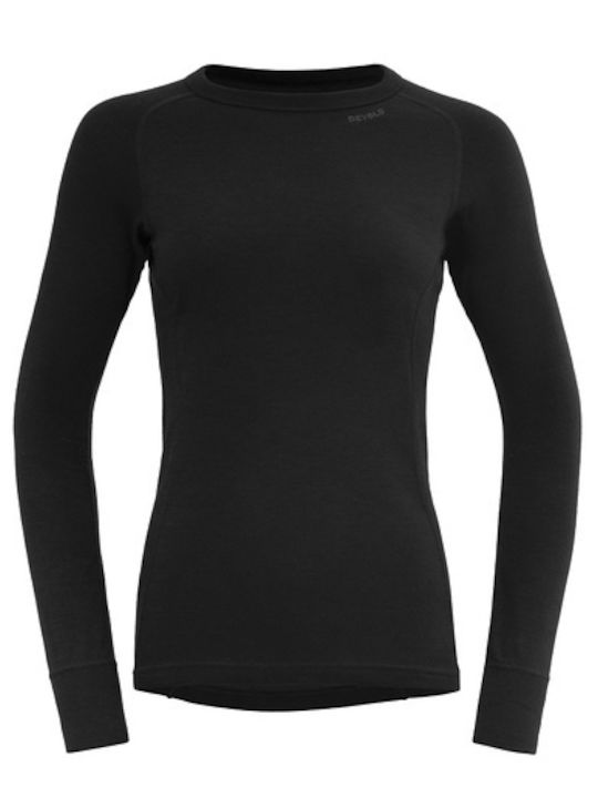 Women's Thermal Underwear Devold Duo Active Merino 205 Shirt Black Black Go 237 226 A