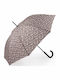 Rain Automatic Rain Umbrella with Walking Stick Beige
