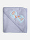 Nef-Nef Homeware Baby-Badetuch mit Kapuze Elefanten Grau 75x75cm