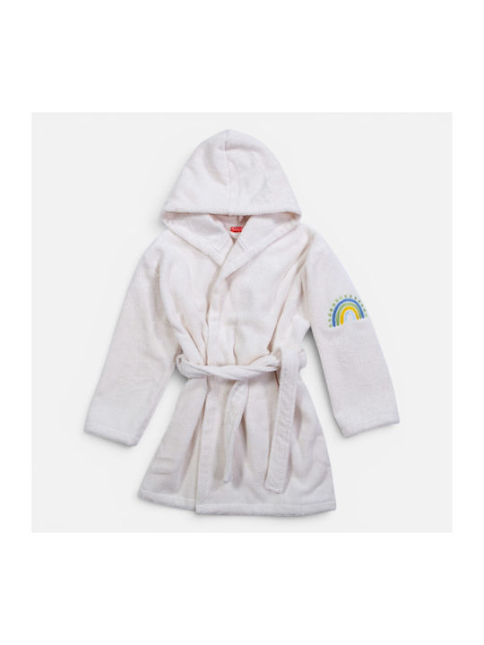 Nef-Nef Homeware Kinderbademantel Dots Ecru/Bla...