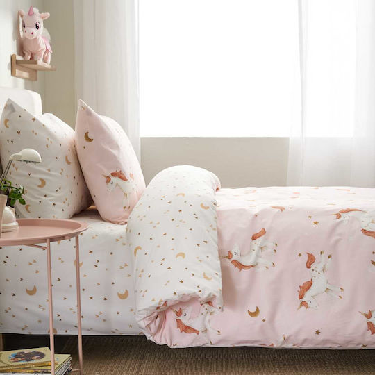 Vesta Home Kinderbettlaken Set Baumwollene Kelly 170x260cm 3 Stück