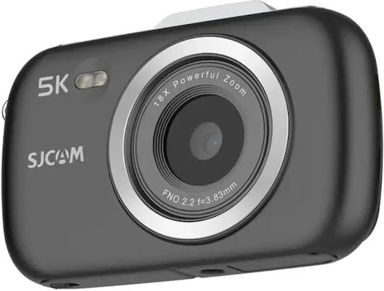SJCAM ZV100 Compact Φωτογραφική Μηχανή 80MP Οπτικού Ζουμ 16x Μαύρη